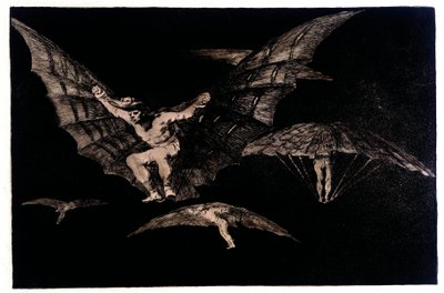Hvor det er en vilje, er det en vei (en måte å fly på) av Francisco de Goya
