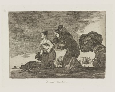Og denne også. (Og dette også.), pl. 45 fra serien The Disasters of War av Francisco de Goya