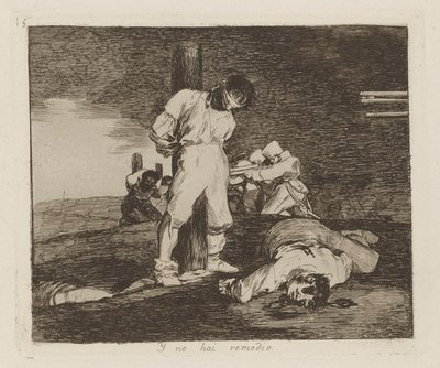 Y no hai remedie (And There av Francisco de Goya