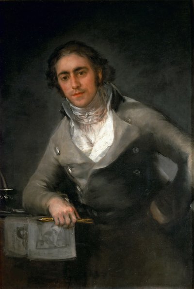 Portrett av en mann Evaristo Pérez de Castro, ca 1806. av Francisco Goya de