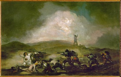 En scene fra den spanske uavhengighetskrigen, ca. 1808–10 (olje på lerret) av Francisco Jose de Goya y Lucientes