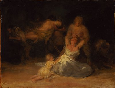 Voldshandling mot to kvinner av Francisco Jose de Goya y Lucientes