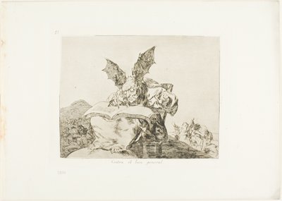 Against the Common Good, plate 71 fra The Disasters of War av Francisco Jose de Goya y Lucientes