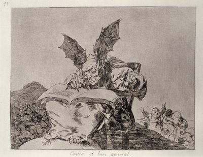 Against the common good, plate 71 av 'The Disasters of War' av Francisco Jose de Goya y Lucientes