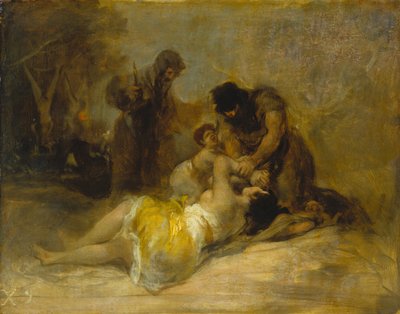 Angrep på en kvinne av Francisco Jose de Goya y Lucientes