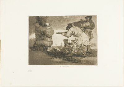 Barbarians!, plate 38 fra The Disasters of War av Francisco Jose de Goya y Lucientes