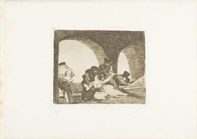 Bitter to be Present, plate 13 fra The Disasters of War av Francisco Jose de Goya y Lucientes