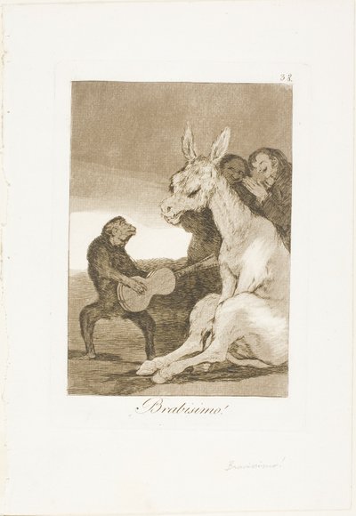 Bravo!, plate 38 fra Los Caprichos av Francisco Jose de Goya y Lucientes
