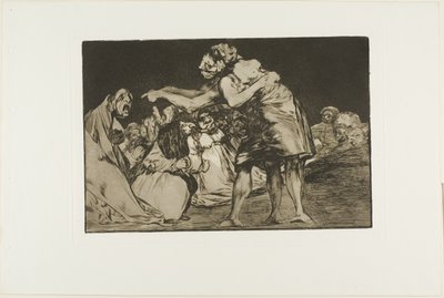 Disorderly Folly, plate syv fra The Proverbs av Francisco Jose de Goya y Lucientes