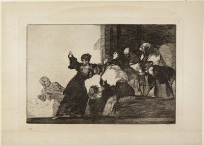 Disparate pobre (Fattig dårskap, eller To hoder er bedre enn ett), plansje 11 fra serien Los Disparates (Dårskapene) av Francisco Jose de Goya y Lucientes