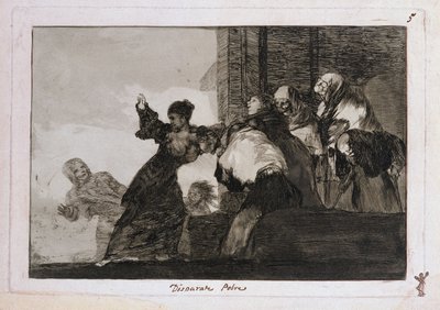 Fattig dårskap, ordtak 11 av Francisco Jose de Goya y Lucientes