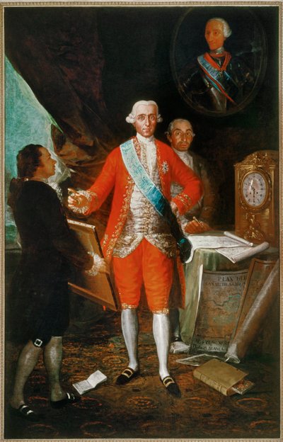 Don Jose Monino, grev Floridablanca (maleri på lerret) av Francisco Jose de Goya y Lucientes