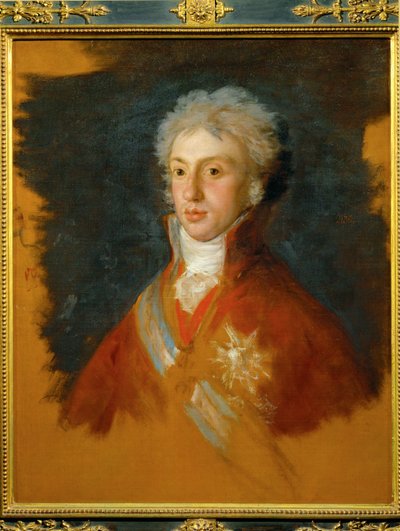 Don Luis de Bourbon, prins av Parma og konge av Etruria, svigersønn av Karl IV (maleri på lerret) av Francisco Jose de Goya y Lucientes
