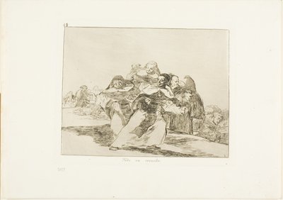 Alt er hektisk, plate 42 fra The Disasters of War av Francisco Jose de Goya y Lucientes