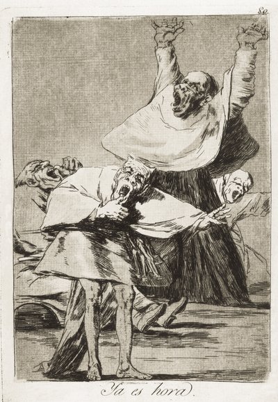 GOYA Y LUCIENTES, Francisco de (1746-1828). Det er tid. 1797-1799. (21 x 14