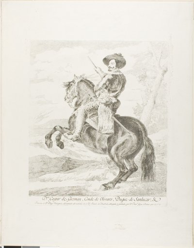 Gaspar de Guzman, grev hertug av Olivares av Francisco Jose de Goya y Lucientes