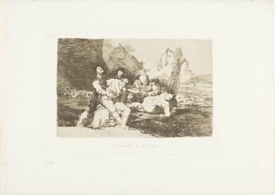 Få dem godt, og videre til neste, plate 20 fra The Disasters of War av Francisco Jose de Goya y Lucientes