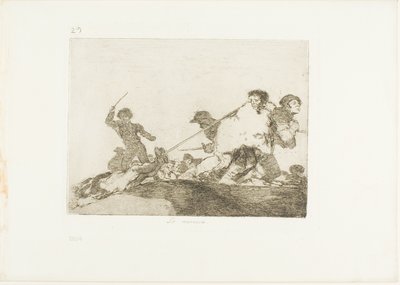 Han fortjente det, plate 29 fra The Disasters of War av Francisco Jose de Goya y Lucientes