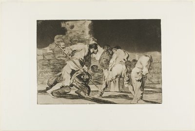 It is Amazing - and We were Made by God, plate seks fra Los Proverbios av Francisco Jose de Goya y Lucientes