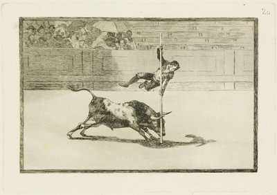 Juanito Apianis smidighet og dristighet i arenaen i Madrid, Tauromaquia 20 av Francisco Jose de Goya y Lucientes