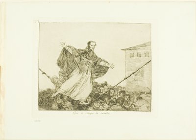 Måtte ledningen knekke, plate 77 fra The Disasters of War av Francisco Jose de Goya y Lucientes