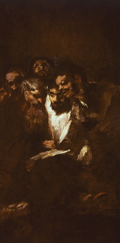 Menn leser av Francisco de Goya (1746-1828) av Francisco Jose de Goya y Lucientes