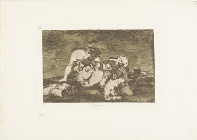 Heller ikke disse, plate ti fra The Disasters of War av Francisco Jose de Goya y Lucientes