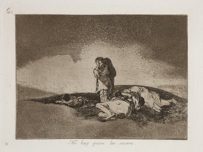 No Hay Quien Los Socorra (Det er ingen som hjelper dem) av Francisco Jose de Goya y Lucientes