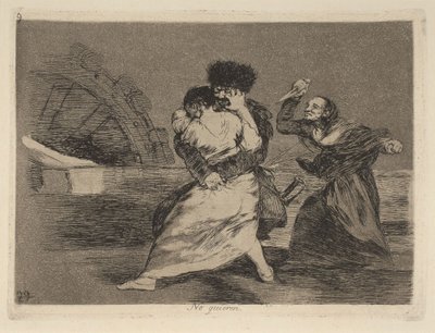 De vil ikke ha det av Francisco Jose de Goya y Lucientes