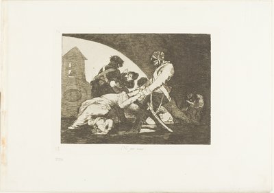 Heller ikke disse, plate elleve fra The Disasters of War av Francisco Jose de Goya y Lucientes
