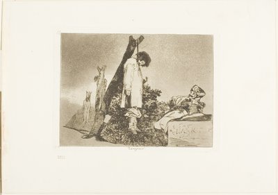 Ikke i dette tilfellet, plate 36 fra The Disasters of War av Francisco Jose de Goya y Lucientes