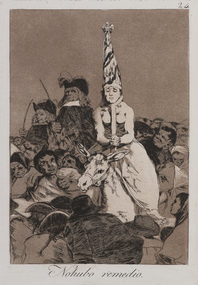 Ingenting kunne gjøres med det (Nohubo remedie) av Francisco de Goya