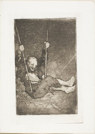 Gammel mann på en huske av Francisco Jose de Goya y Lucientes