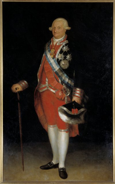 Portrett av Charles IV, konge av Spania (olje på lerret) av Francisco de Goya