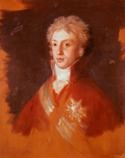 Portrett av Luigi di Borbone-Parma, av Francisco de Goya (1746-1828), Study for Family of Charles IV av Francisco Jose de Goya y Lucientes