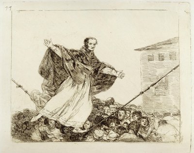 At tauet ryker (Desastres de la Guerra 77) av Francisco Jose de Goya y Lucientes