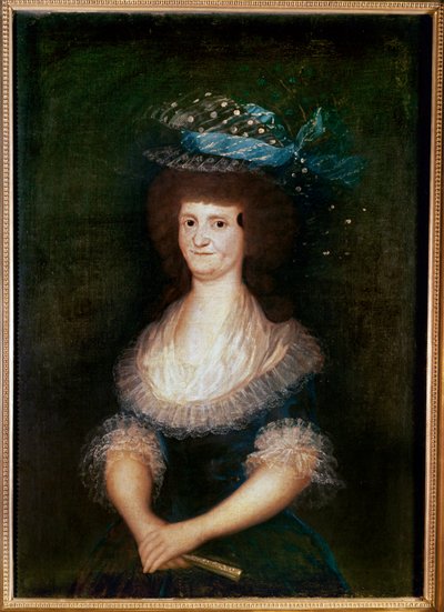 Dronning Maria Luisa Teresa av Parma, dronning av Spania og kone til Carlos IV (maleri på lerret) av Francisco Jose de Goya y Lucientes