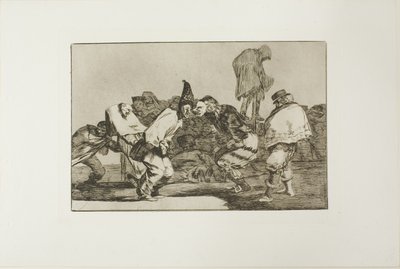 Gled deg, Carnival, for Tomorrow You will Be Ashes, plate 14 fra Los Proverbios av Francisco Jose de Goya y Lucientes