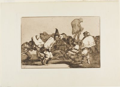 Gled deg, Carnival, for Tomorrow You will Be Ashes, plate 14 fra Los Proverbios av Francisco Jose de Goya y Lucientes