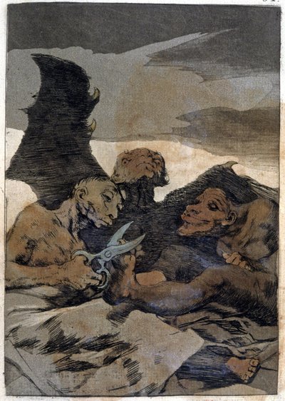 Se Repulen (De har det bra), ca. 1802 (gravering) av Francisco Jose de Goya y Lucientes