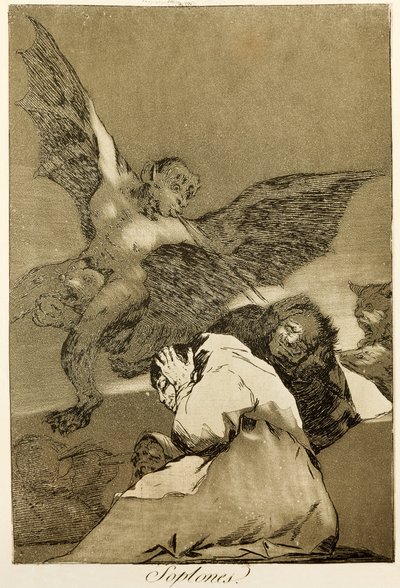 Snitches av Francisco de Goya (1746-1828), Etsing og akvatint nummer 48 i serien Capricci (circaprichos) av Francisco Jose de Goya y Lucientes