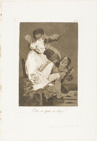 Det er absolutt å kunne lese, plate 29 fra Los Caprichos av Francisco Jose de Goya y Lucientes