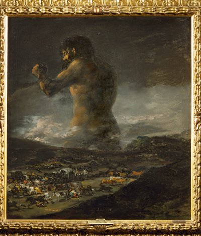Kolossen … (maleri på lerret) av Francisco Jose de Goya y Lucientes