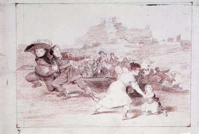 The Disasters of War: Jeg så det (forberedende tegning av Francisco de Goya
