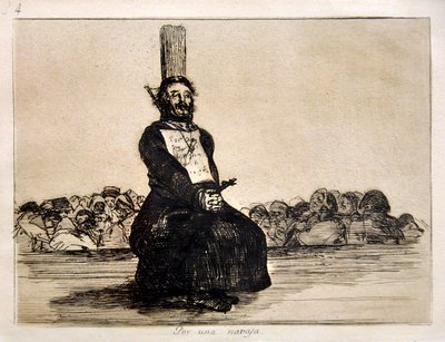 The Disasters of War: Por una Navaja (for en kniv) av Francisco Jose de Goya y Lucientes