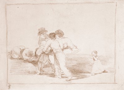 The Disasters of War: Unhappy Mother (forberedende tegning av Francisco de Goya