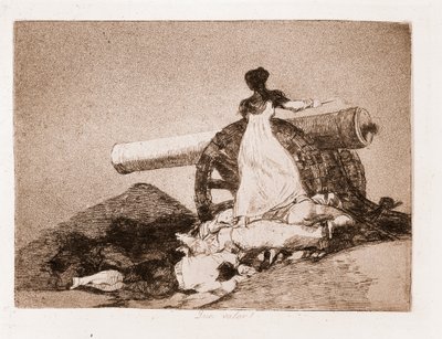 The Disasters of War: Hvilket mot! (etsing fra en forberedende tegning av Francisco de Goya