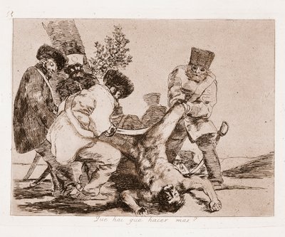 The Disasters of War: Hva annet kan vi gjøre? (Gravering etter tegning av Francisco de Goya