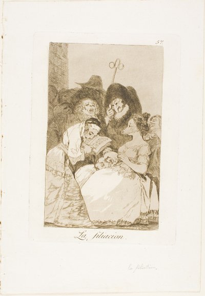 The Filiation, plate 57 fra Los Caprichos av Francisco Jose de Goya y Lucientes