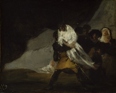 Den hengte munken, ca. 1810 av Francisco de Goya